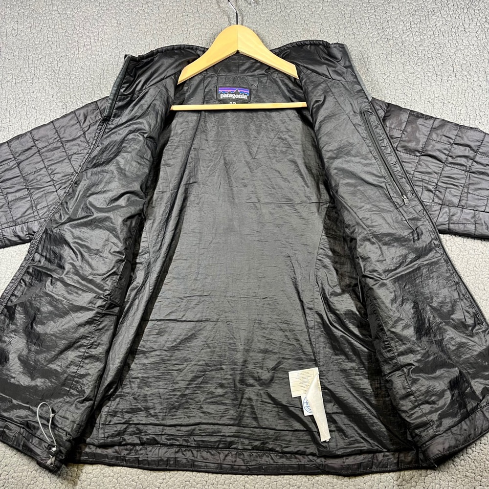 Patagonia Nano Puff Jacket Womens XL Black Quilted Insulated Full Zip Puffer - Picture 6 of 11